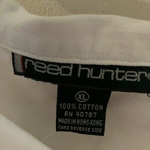 Reed Hunter White Cotton Shirt XL